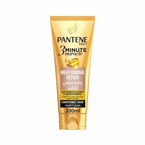 Pantene Pro-V 3 Minute Miracle Milky Damage Repair Hair Conditioner + Hair Mask 200 ml