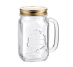 Buy Borgonovo Country Mug With Gold Lid - Clear in Egypt