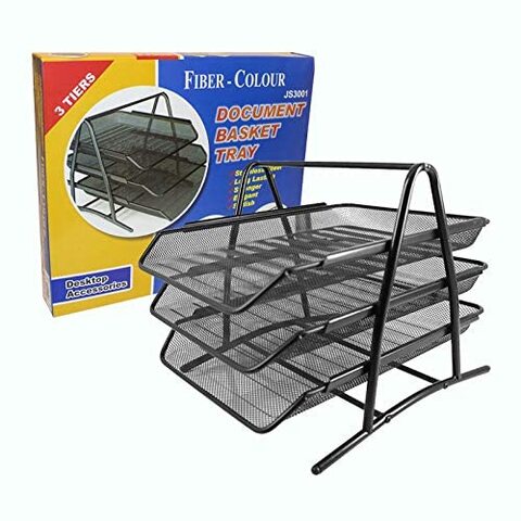 Generic Document Basket Tray For Offices, 3 Tiers