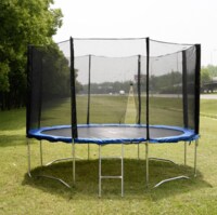 Trampoline 8Ft, High Quality Kids Trampoline Fitness Exercise Equipment Outdoor Garden Jump Bed Trampoline With Safety Enclosure