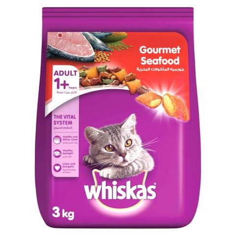 Whiskas Gourmet Seafood Dry Food 3kg