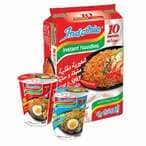 Buy Indomie Instant Mi Goreng Hot  Spicy Fried Noodles 80g Pack of 10 With Cups Noodles 75g Pack of 2 in UAE