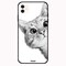 Theodor - Apple iPhone 12 6.1 inch Case Cute Cat Flexible Silicone