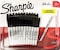 Sharpie Fine Permanent Marker - Marks on most surfaces (24 Black Markers + 1 Metallic Marker)