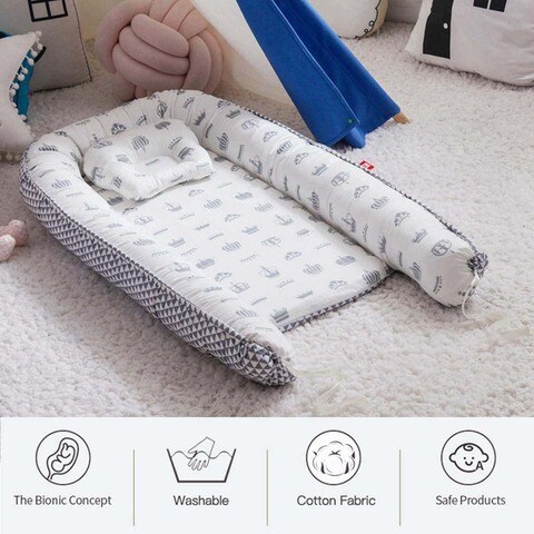 Barrera De Cama 90 Drop Baby Azul Happy Steps con Ofertas en Carrefour