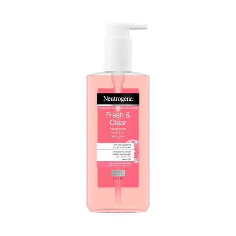 Neutrogena Facial Wash Fresh &amp; Clear With Pink Grapefruit 200ml
