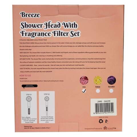 Home Pro Shower Head With Rose Filter Multicolour