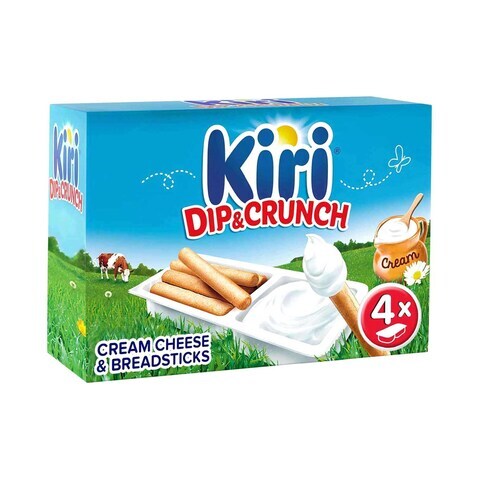 Kiri Dip &amp; Crunch Cream Cheese and Breadstick Snack 140g