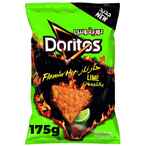 Buy Doritos Flamin Hot Lime Flavored Tortilla Chips 175g in UAE
