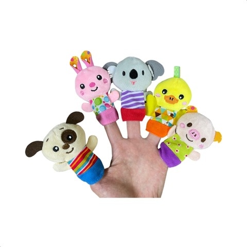 Aiwanto 10Pcs Animal Finger Puppets Soft Plush Puppets Of Rabbit Duck Dog Pig Koala Kids Toys
