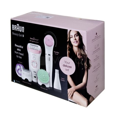 Braun Silk-Epil Beauty Set 9 9-985 Deluxe 7-in-1 Cordless Wet &amp; Dry Hair Removal Epilator