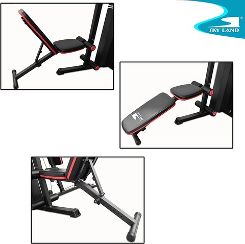 Weight bench discount with punching bag