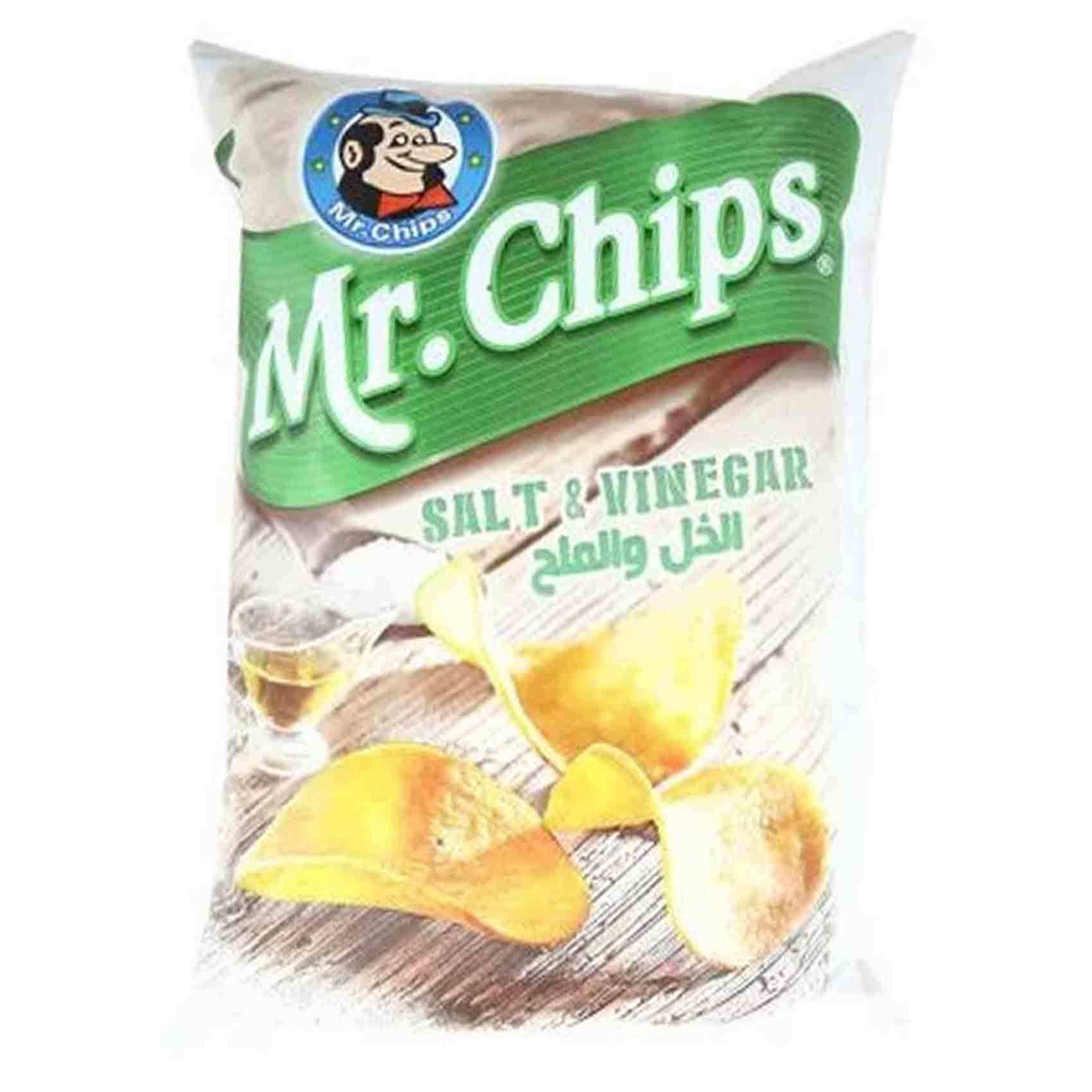 Buy Mr.Chips Potato Salt And Vinegar Flavor 155 Gram Online Shop Food Cupboard on Carrefour Jordan