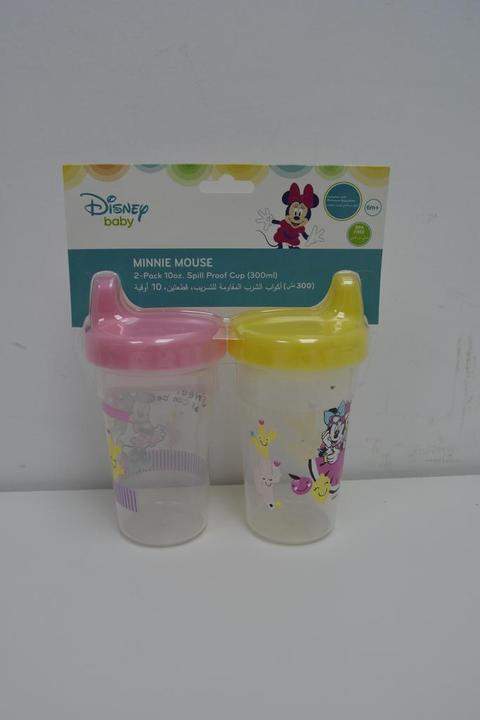 Disney Minnie Mouse Sippy Cup TRHA1699 Clear 300ml Pack of 2