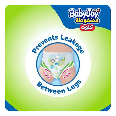Babyjoy Culotte Pants Diaper Size 5 Junior 12-18kg Jumbo Pack White 36 Diapers