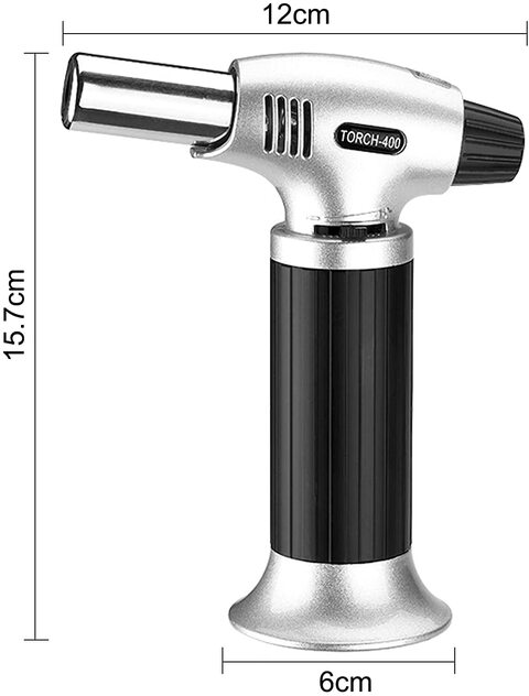 Buy IBAMA Butane Torch, Professional Cooking Torch Culinary Lighter Butane  Refillable, Adjustable Flame, Safety Lock for Baking, BBQ, Creme Brulee,  Heat Shrinking Tubing (Butane not included)… Online - Shop Home &  Garden