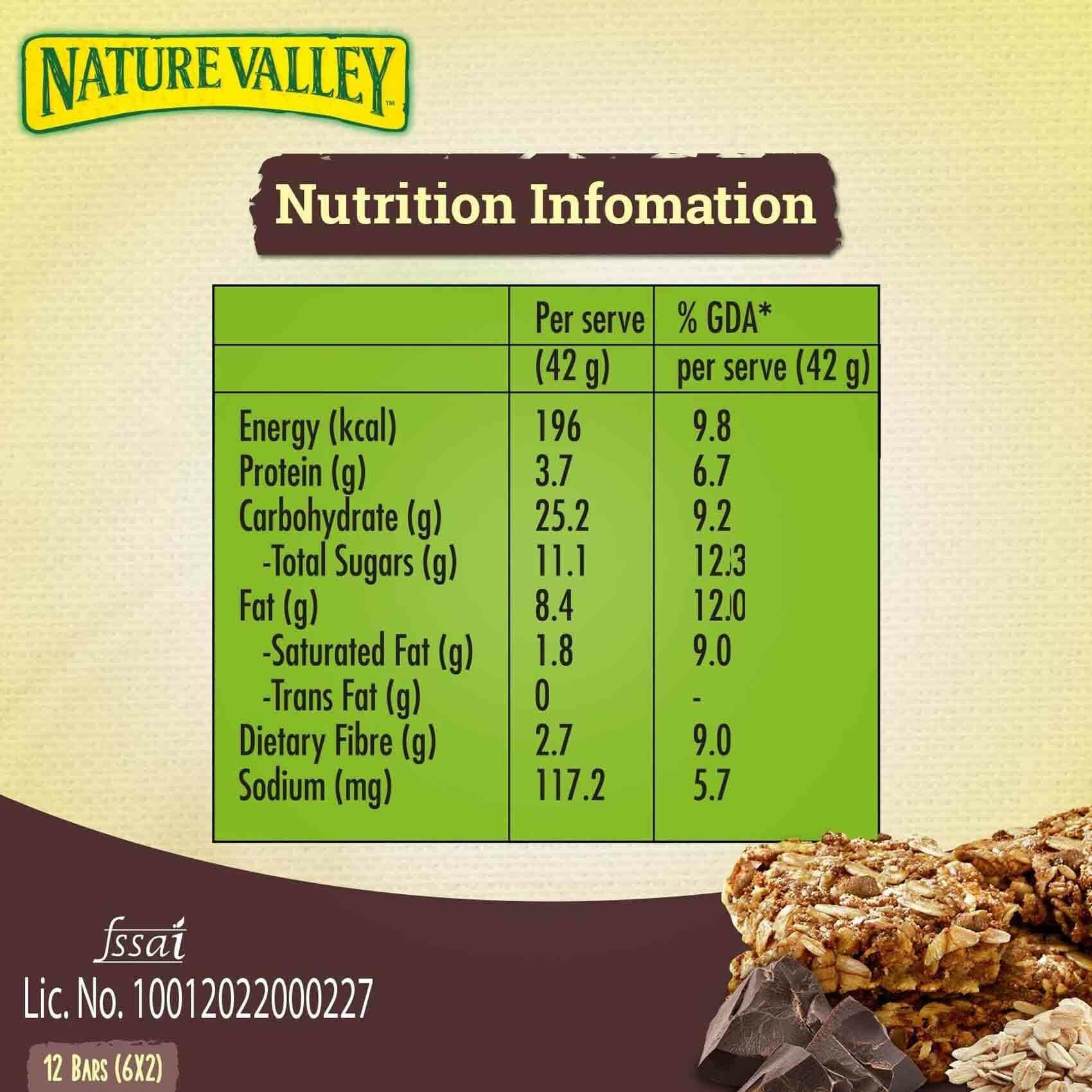 Buy Nature Valley Crunchy Oats Chocolate Muesli Bar 42g x5 Online
