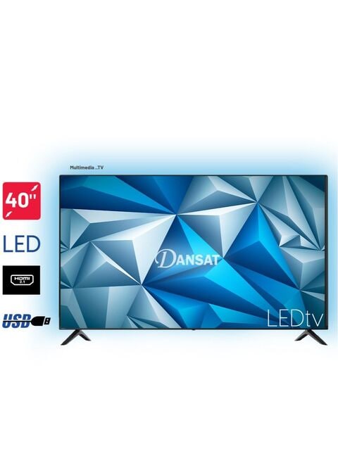 Dansat LED TV, 40 Inch, HDMI, USB, Multimedia, DTD4022BF/DTD40BF, Black