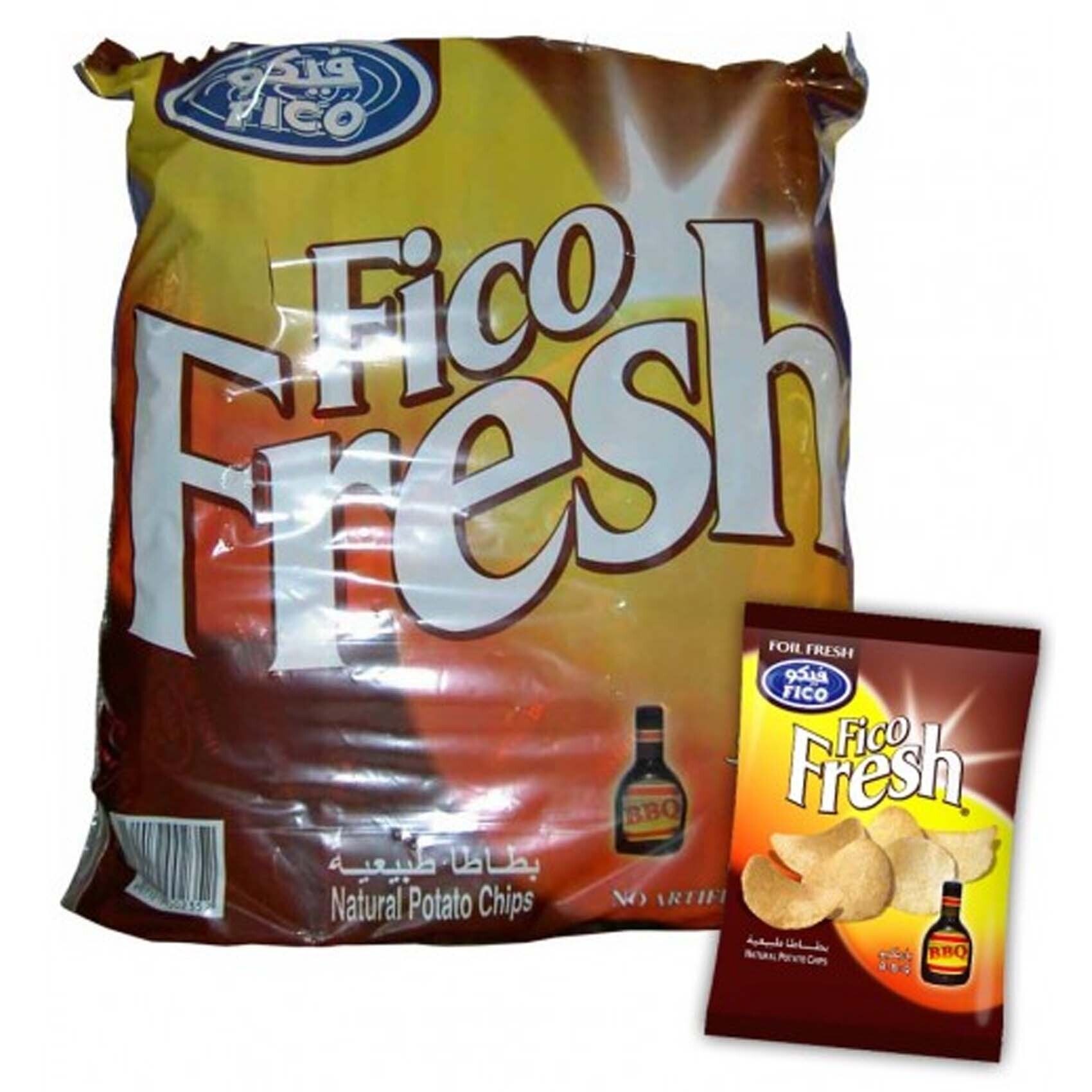 Buy Fico Fresh Barbeque Natural Potato Chips 16g x Pack of 20 Online