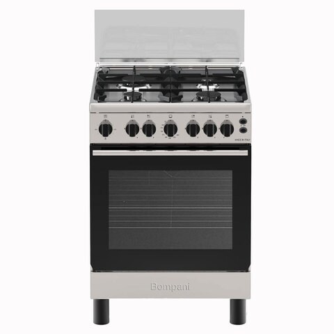 Bompani 4-Burner Free Standing Gas Cooker ESSE60XEN Silver 60x60cm