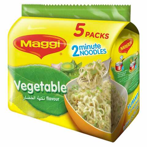 Nestle Maggi 2 Minutes Vegetables Noodles 77g Pack of 5