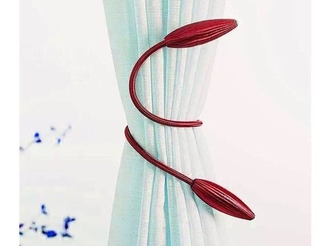 Deals For Less - Curtain Tieback , Curtain Holder , Maroon  Color