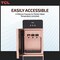 TCL Water Dispenser, Top Loading With Refrigerator, Stylish Black/Gold Glass Design Best For Home, Kitchen, Office &amp; Pantry, 3 Taps/Faucet, Child Safety Lock, TY LWYR85B, M