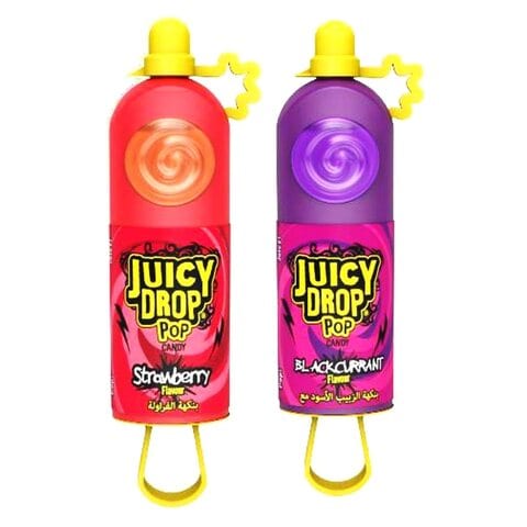 Bazooka Black Currant Juicy Drop Pop Candy 26g