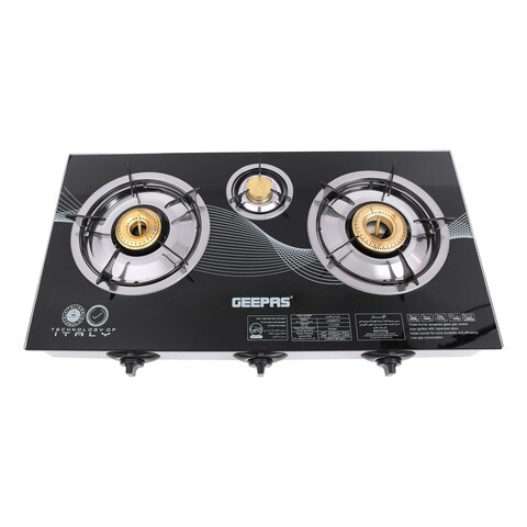 Geepas 3 burner on sale gas stove