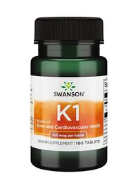Swanson Vitamin K1 Born And Cardiovascular Health 100mcg 100 Tablets