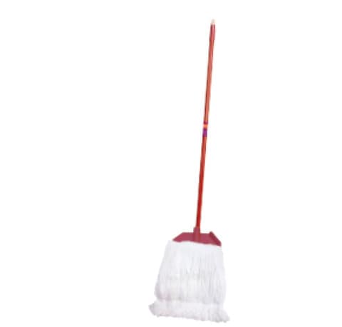Royalford Rf5827 Microfiber String Mop With Plastic Handle - Long &amp; Durable Handle With Hanging Loop, Wide Head With Looped Threads, Ideal For Cleaning All Kind Of Floors Under Sofa &amp; Beds