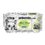 اشتري Absolute Pet Absorb Plus Antibacterial Pet Wipes Aloe Vera 80 Sheets في الامارات