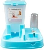 Buy Aiwanto 2 in 1 Automatic Pet Feeder Dog Food Water Dispensers with Large Capacity Food Container Dog Food Bowl in UAE