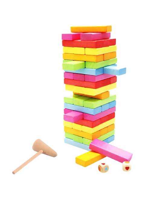 Hasbro Genuine Jenga Building Blocks Layered and Stacked Wooden Block  Domino Log Unpainted Childrens Adult Toy House Party Games - AliExpress