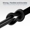 Moxedo Lite USB to Micro USB Fast Charging Cable 1m Compatible for Samsung Galaxy S7 S6 Edge J7 S5, Note 5 4, LG, HTC, Sony, Xbox One, PS4, Kindle, MP3, Tablet (Black)