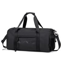 Arctic Hunter 25L Premium Gym Bag Water Resistant Duffel Bag with Shoe Compartment and Detachable Shoulder Straps for Men and Women LX00537 Black