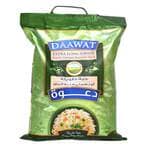 Buy Daawat Extra Long Grain White Indian Basmati Rice 5kg in UAE