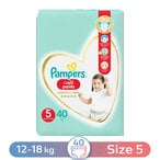 Buy Pampers Premium Care Baby Pants 5 Junior, 12-18 kg - 40 Diapers in Egypt