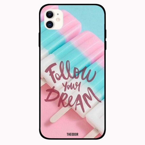Theodor - Apple iPhone 12 6.1 inch Case Follow Your Dream Flexible Silicone Cover