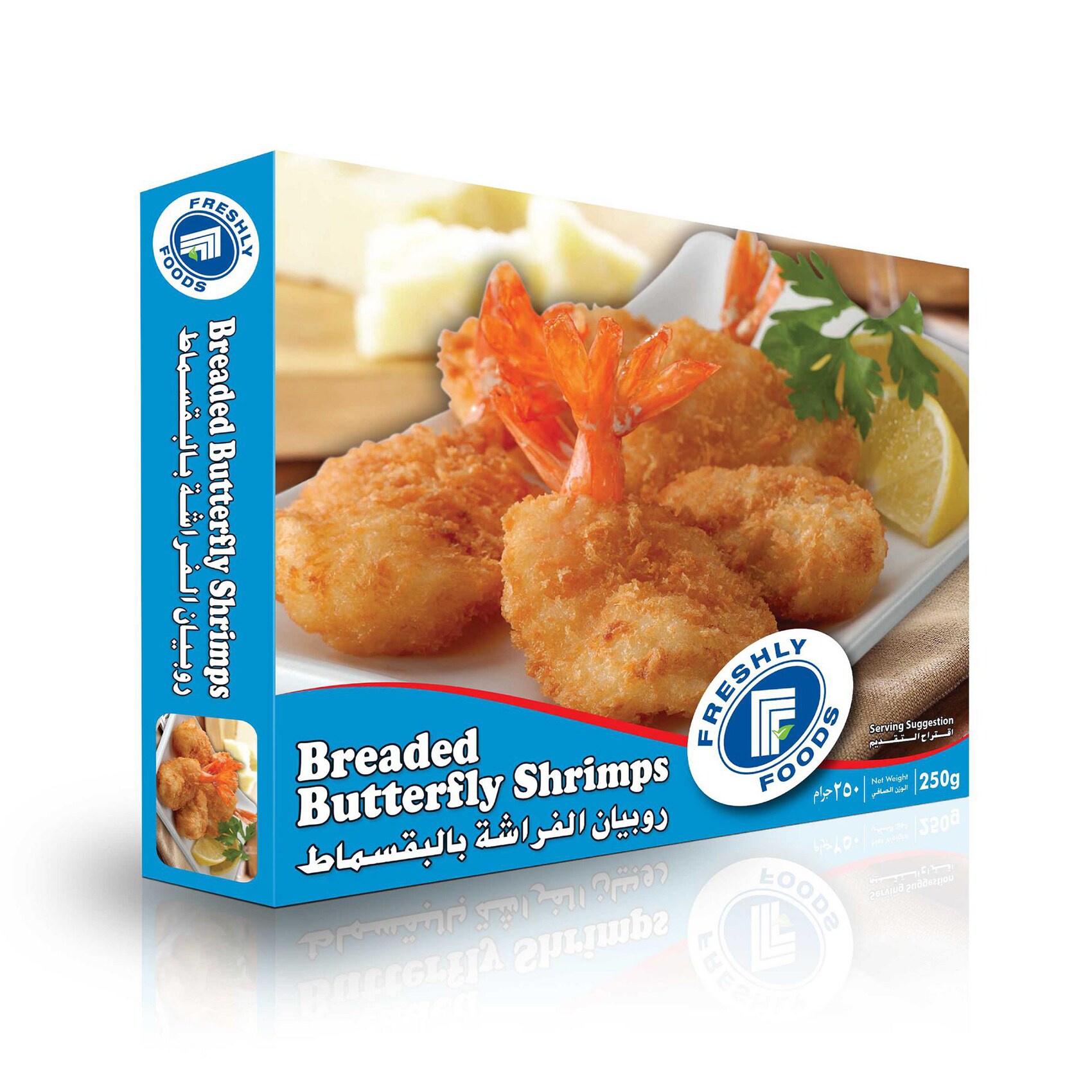 Buy Freshly Foods Breaded Butterfly Shrimps 250g Online Shop Frozen