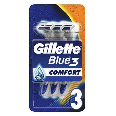 Gillette Blue 3 Comfort Disposable Razor 3 Pieces