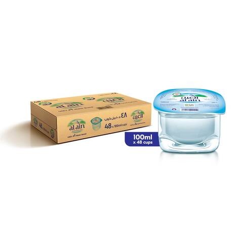 Al Ain Drinking Water Cups 100ml Pack of 48
