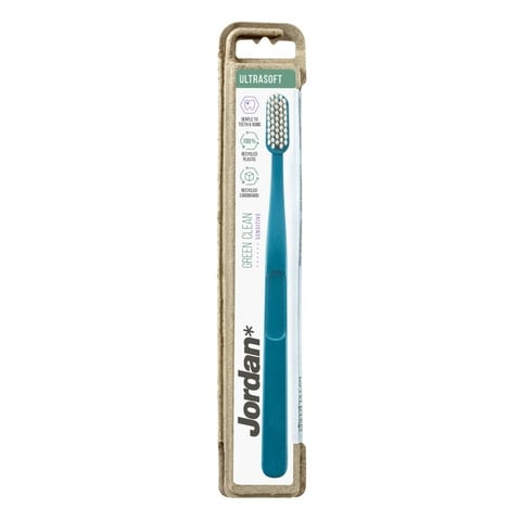 Jordan Green Clean Ultrasoft Toothbrush Blue