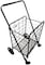 Generic Fold-Able Shopping Trolley Push Cart With Wheels,Folding Collapsible Grocery Storage Cart, Utility Transit Hand Cart For Daily Use,Black 80Kg Max Load