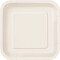 Ivory 14 9in Square Paper Plates