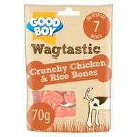 Good Boy Wagtastic Crunchy Chicken And Rice Bones 70g