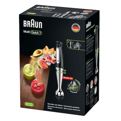 Braun MQ7000X Minipimer Multiquick 7 Hand blender 1000w - black/stainless  steel