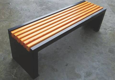 Outdoor deals wood bench