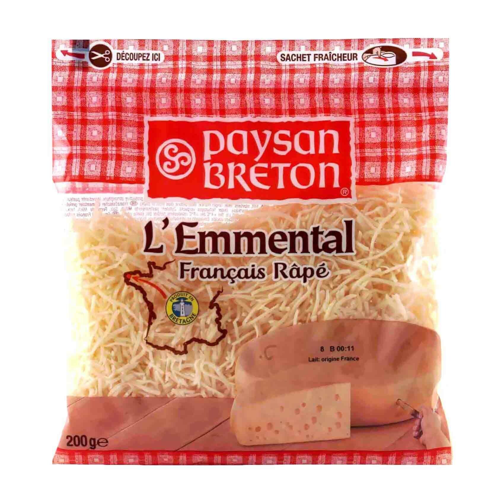 Buy Payson Breton Shredded Emmental Cheese 200g Online Shop Fresh