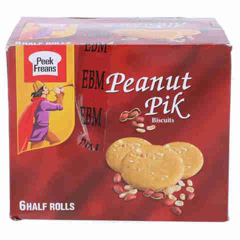 Peek Freans Peanut Pik Biscuits 6 Half Rolls